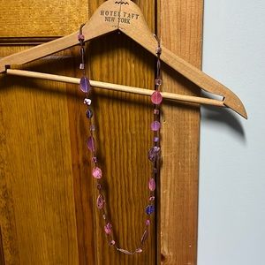 Pink and Purple Shell Necklace